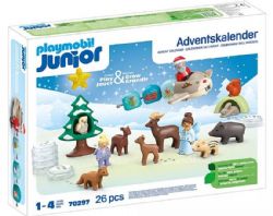 PLAYMOBIL JUNIOR - CALENDRIER DE L'AVENT - PÈRE NOËL ET ANIMAUX DE LA FORÊT #70297